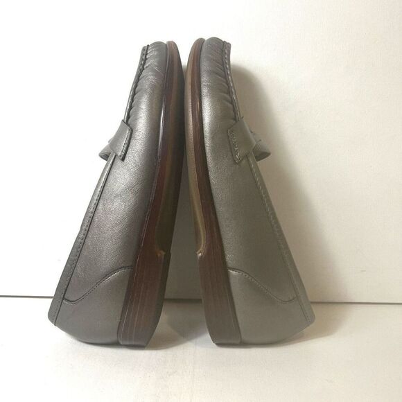 SAS Tripad Comfort Womens 8 S Metallic Pewter Leather Shoes Casual Flats Slip On - Picture 5 of 11